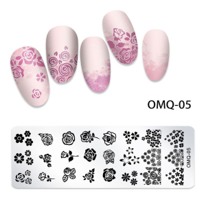 Matrita Metalica Nail Art - OMQ-05