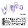 Matrita Metalica Nail Art - OMQ-07