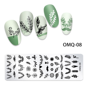 Matrita Metalica Nail Art - OMQ-08