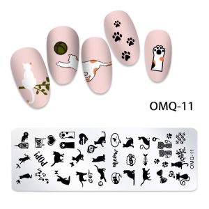 Matrita Metalica Nail Art - OMQ-11