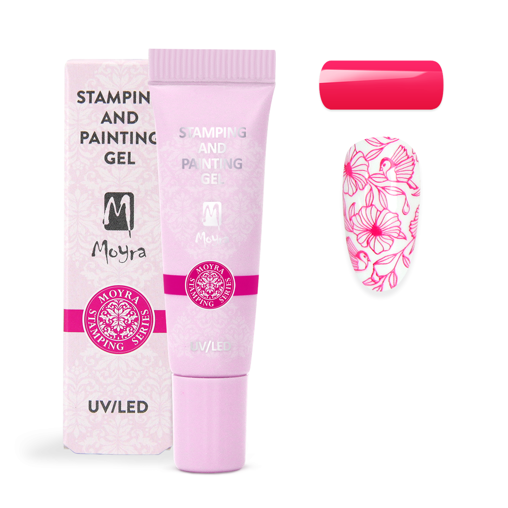 Gel Moyra pentru stampile Nr. 13 Vivid Pink Gel Moyra pentru stampile Nr. 13 Vivid Pink
