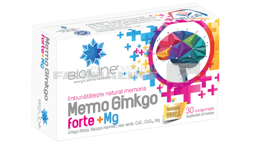 Memo Ginko forte + Mg 30 comprimate Memo Ginko forte + Mg 30 comprimate