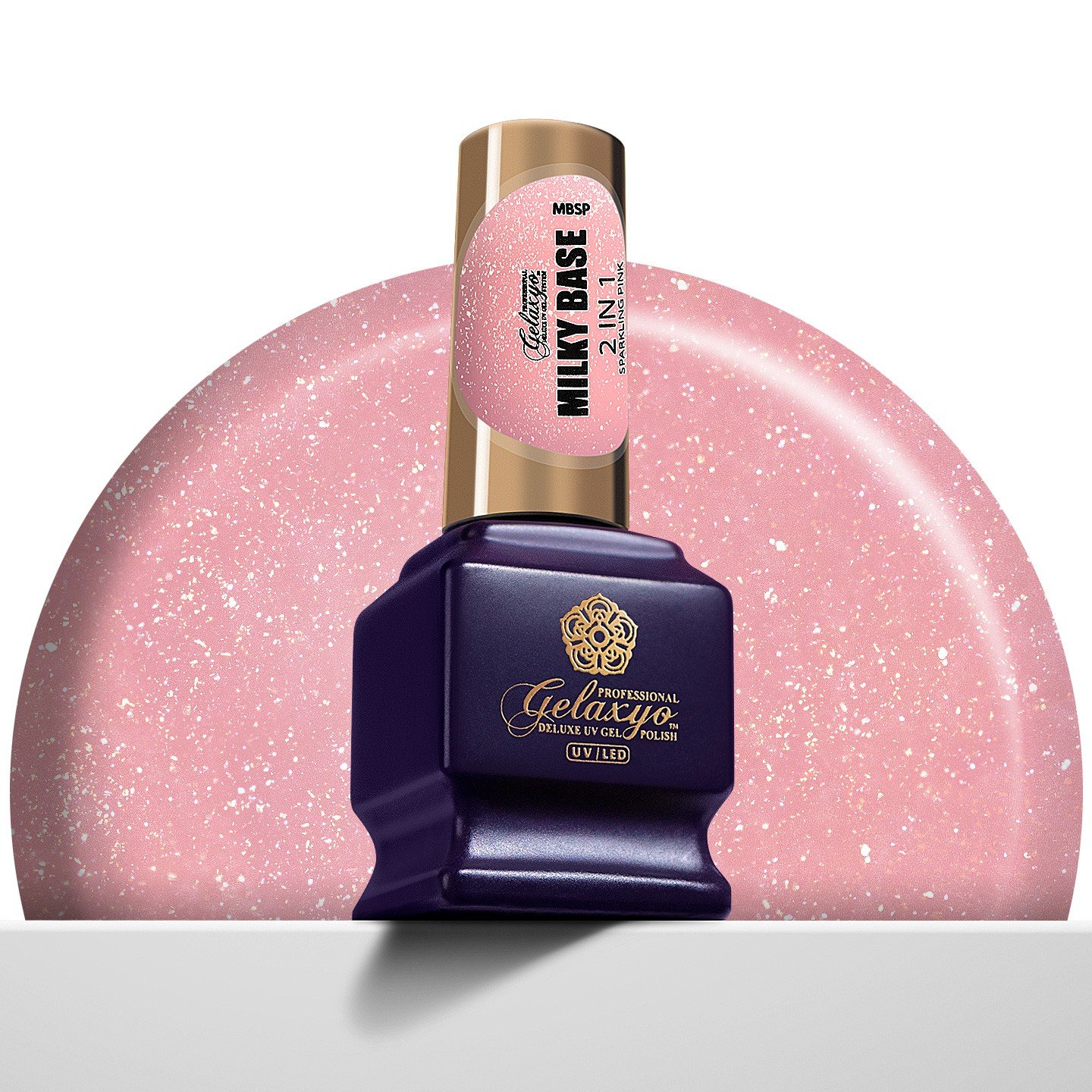 Milky Base Sparkling Pink 2 in 1 7ml Milky Base Sparkling Pink 2 in 1 7ml