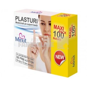 Minut Plasture pentru rani 1,9 cm x 7,2 cm 100 bucati
