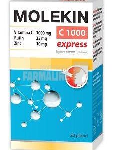 Molekin C 1000 mg + Rutin 25 mg + Zinc 10 mg 20 plicuri