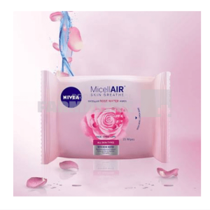 Nivea 82379 Servetele demachiante rose 25 bucati