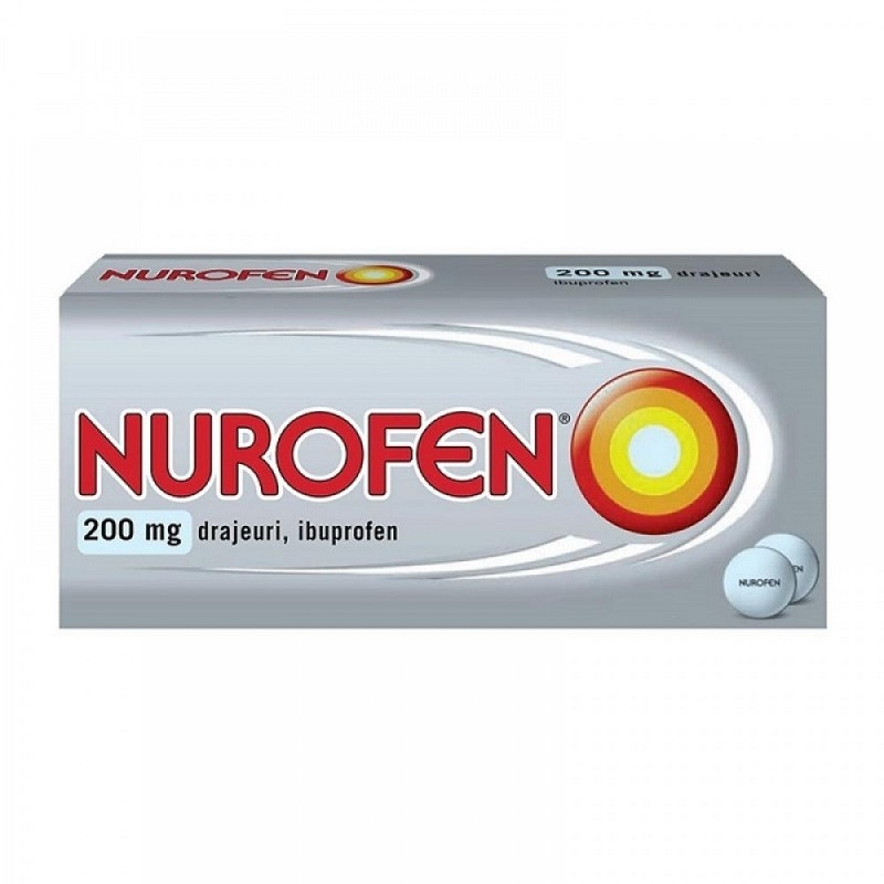Nurofen 200 mg drajeuri ibuprofen 12 drajeuri Nurofen 200 mg drajeuri ibuprofen 12 drajeuri