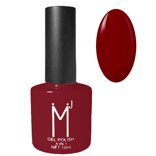 Oja semipermanenta 3 in 1, MJ Gel Polish, Nuanta 027 Dark Red, 10 ml Oja semipermanenta 3 in 1, MJ Gel Polish, Nuanta 027 Dark Red, 10 ml