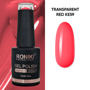 Oja Semipermanenta Roniki Transparent Red KE59