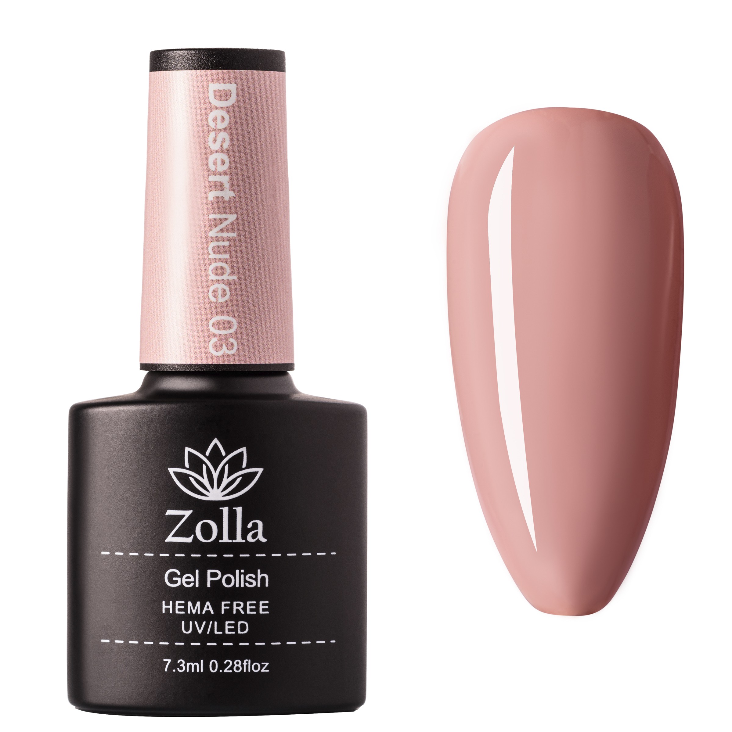 Oja Semipermanenta Zolla Hema Free Desert Nude 03 - 7.3ml Oja Semipermanenta Zolla Hema Free Desert Nude 03 - 7.3ml