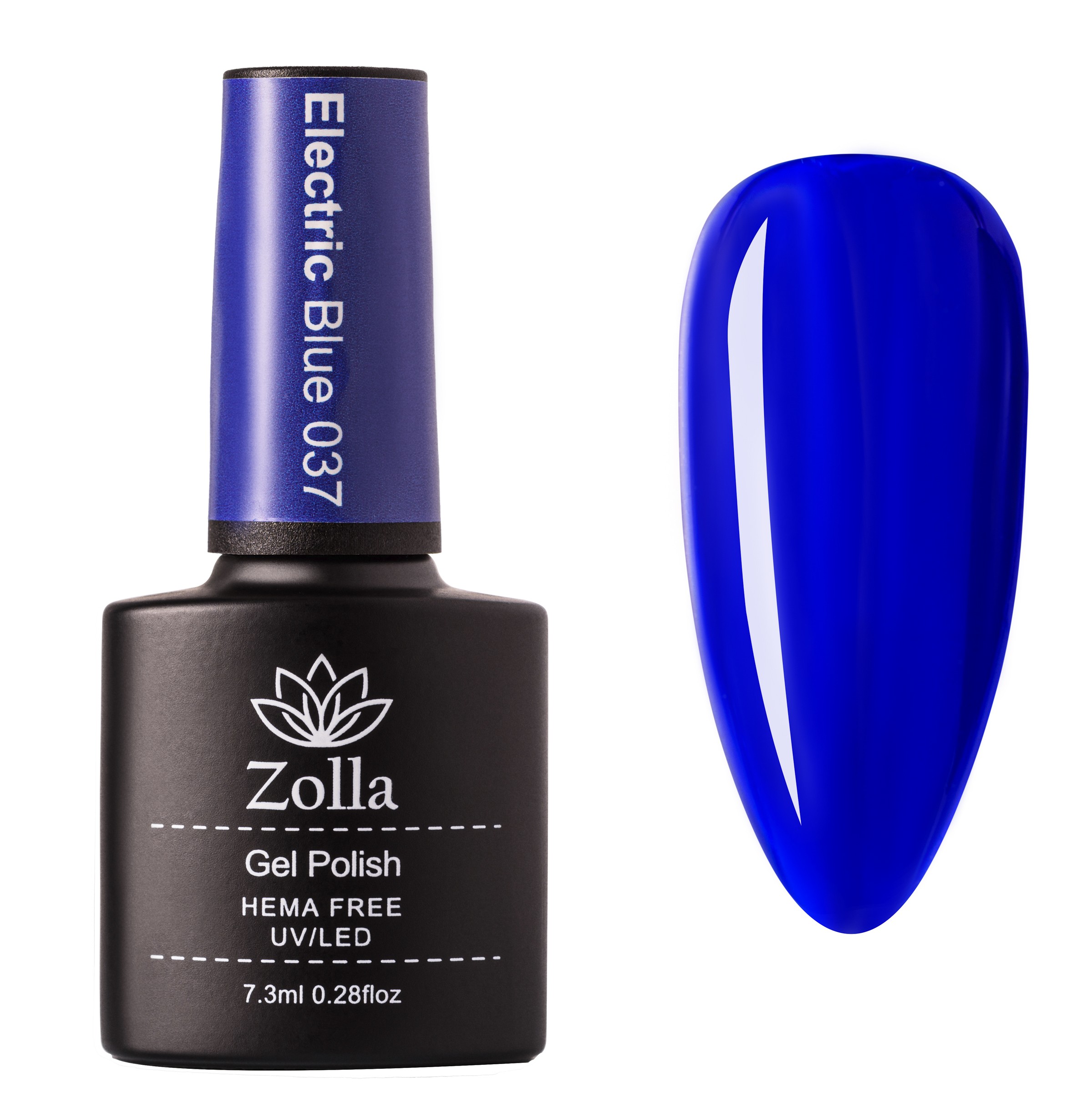 Oja Semipermanenta Zolla Hema Free Electric Blue 037 - 7.3ml Oja Semipermanenta Zolla Hema Free Electric Blue 037 - 7.3ml
