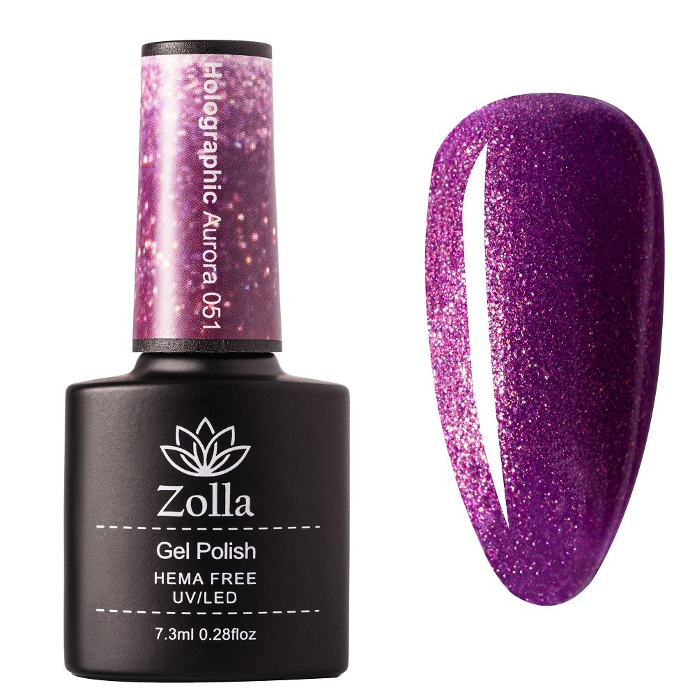 Oja Semipermanenta Zolla Hema Free Holographic Aurora 051 - 7.3ml Oja Semipermanenta Zolla Hema Free Holographic Aurora 051 - 7.3ml