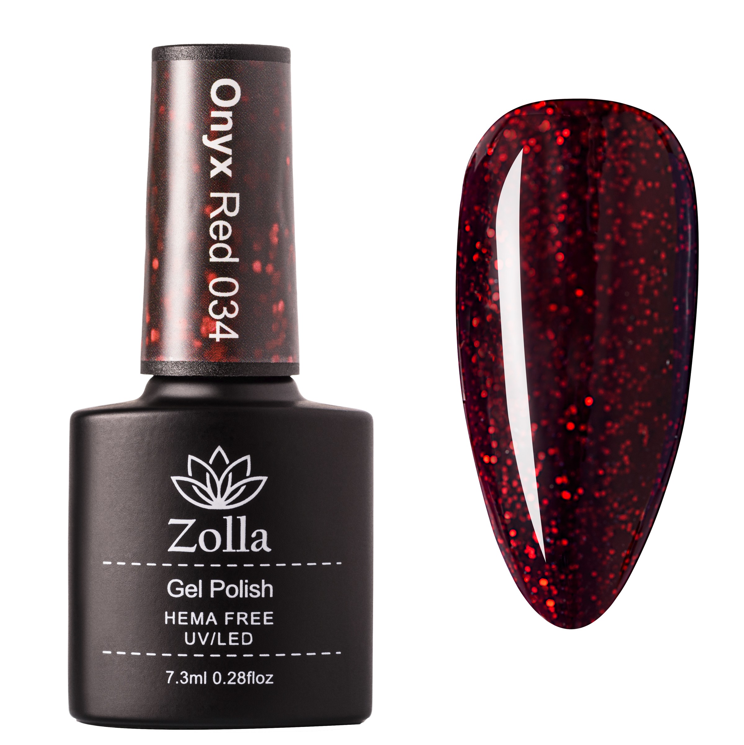 Oja Semipermanenta Zolla Hema Free Onyx Red 034 - 7.3ml Oja Semipermanenta Zolla Hema Free Onyx Red 034 - 7.3ml