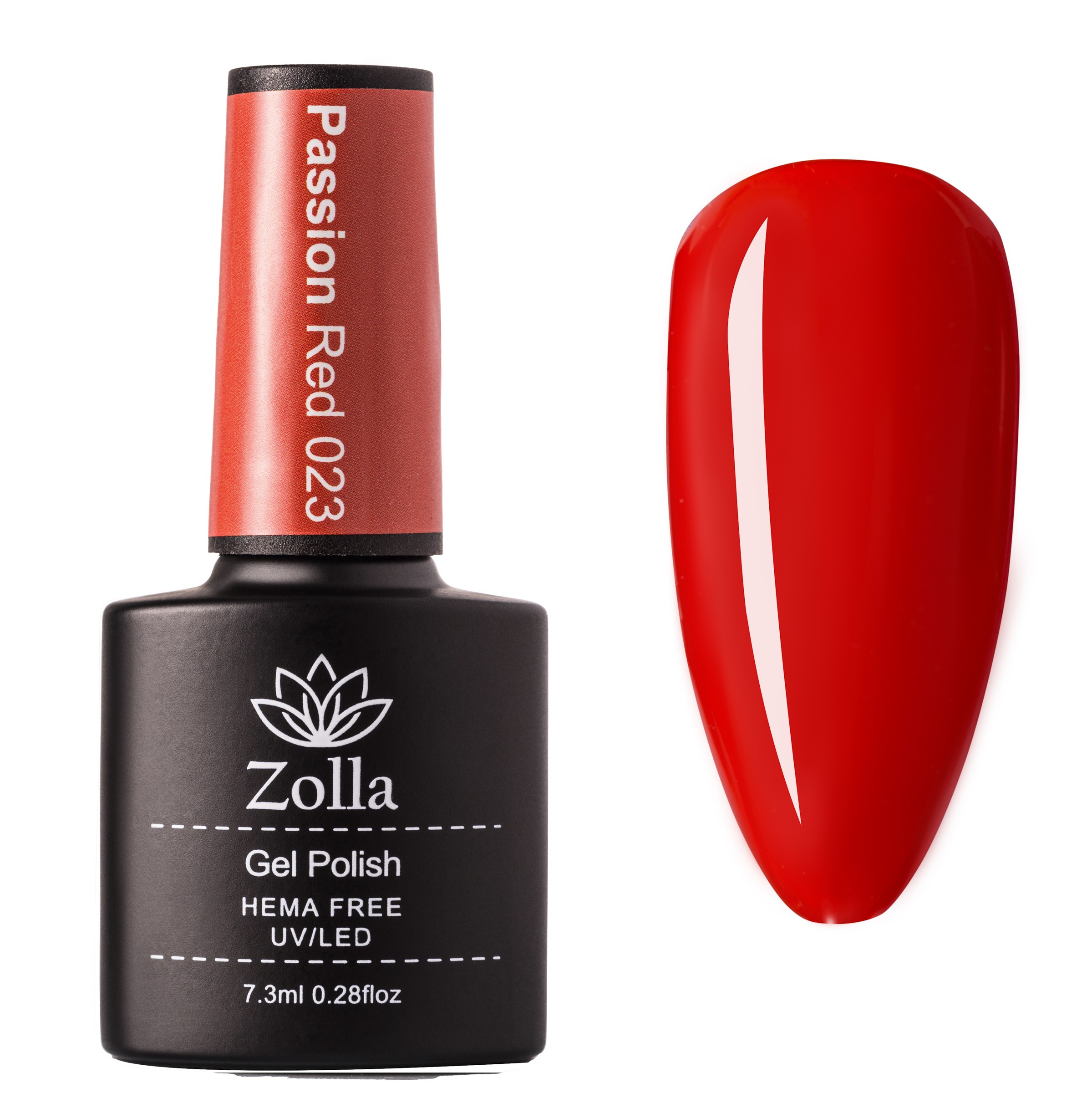 Oja Semipermanenta Zolla Hema Free Passion Red 023 - 7.3ml Oja Semipermanenta Zolla Hema Free Passion Red 023 - 7.3ml