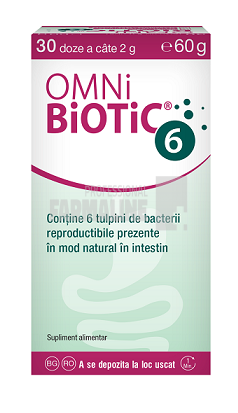Omni Biotic 6 2 g x 30 doze 60 g Omni Biotic 6 2 g x 30 doze 60 g