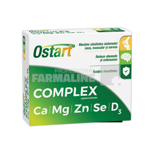 Ostart complex Ca + Mg + Zn + Se + D3 20 comprimate