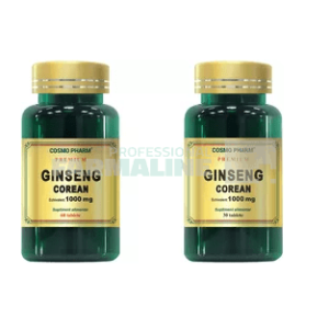 Pachet Ginseng Corean 1000 mg 60 tablete + 30 tablete