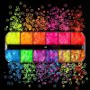 Paiete Unghii Fluorescente, set 12Buc
