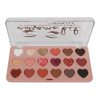Paleta de farduri cu inimioare Nova Kiss Awsome Kit, 18 culori, 01 Stellar, 18 g