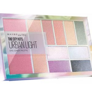 Paleta multifunctionala pentru pleoape si pometi Maybelline New York City Kits, Urban Light, 12 g