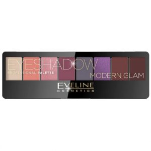 Paleta Profesionala de Farduri EVELINE Modern Glam Eyeshadow Palette, 8 nuante
