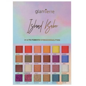 Paleta Profesionala de Farduri Glamierre, Island Babe, 24 Ultra Pigmented Eyeshadows Glitters