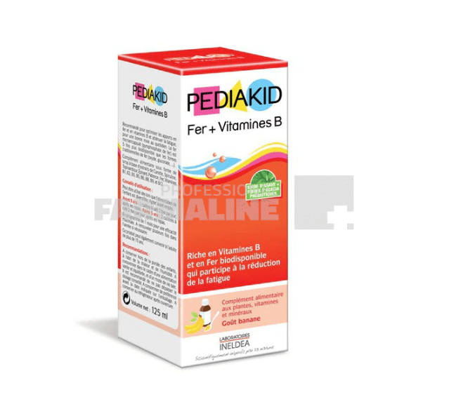 Pediakid Fer + vitaminele B sirop 125 ml Pediakid Fer + vitaminele B sirop 125 ml