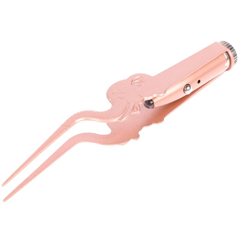 Penseta Metalica cu lumina, Model Elefant Rose Penseta Metalica cu lumina, Model Elefant Rose