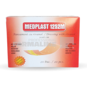 Medplast Plasturi cu rivanol 10 cm x 6 cm 20 bucati