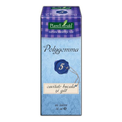 PlantExtrakt Polygemma 5 Cavitate Bucala si Gat x 50ml PlantExtrakt Polygemma 5 Cavitate Bucala si Gat x 50ml