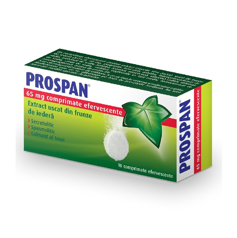 Prospan 10 comprimate efervescente pentru solutie orala Prospan 10 comprimate efervescente pentru solutie orala