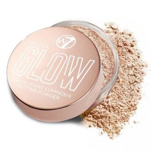 Pudra translucida pentru fixarea machiajului cu efect stralucitor W7 Gotta Glow Luminous, 15 g