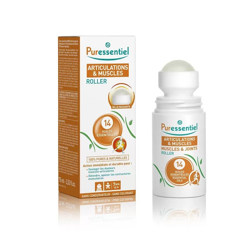Puressentiel Muscle & Joints - Roller cu 14 uleiuri esentiale 75 ml Puressentiel Muscle & Joints - Roller cu 14 uleiuri esentiale 75 ml