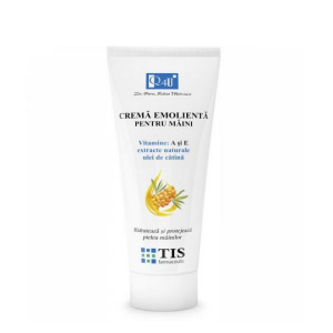 Crema emolienta pentru maini cu Vitamina A si E Q4U, 100 ml, Tis Farmaceutic
