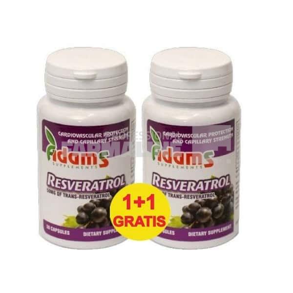 Resveratrol 50 mg 30 capsule 1+1 Gratis Resveratrol 50 mg 30 capsule 1+1 Gratis