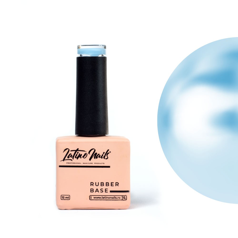 Rubber Base Blue Latino Nails Rubber Base Blue Latino Nails