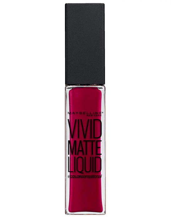 Ruj lichid mat Maybelline New York Color Sensational Vivid Matte Liquid, 40 Berry Boost, 8 ml Ruj lichid mat Maybelline New York Color Sensational Vivid Matte Liquid, 40 Berry Boost, 8 ml