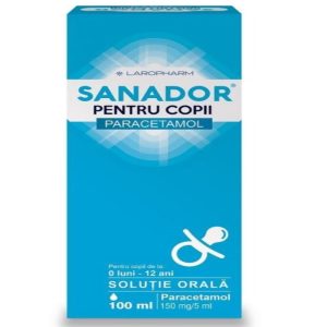 Sanador pentru copii 100mg/5ml solutie orala