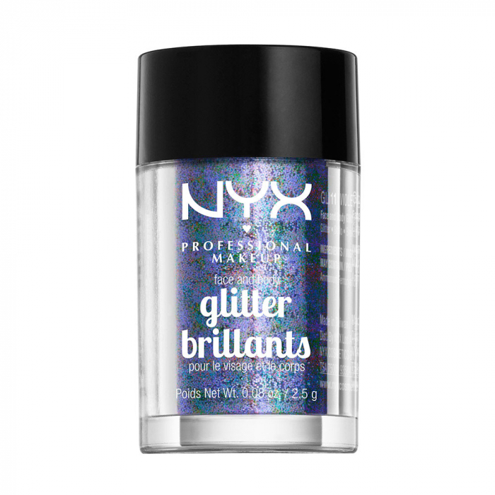 Sclipici pentru fata si corp NYX Professional Face Body Glitter Violet, 2.5 g Sclipici pentru fata si corp NYX Professional Face Body Glitter Violet, 2.5 g