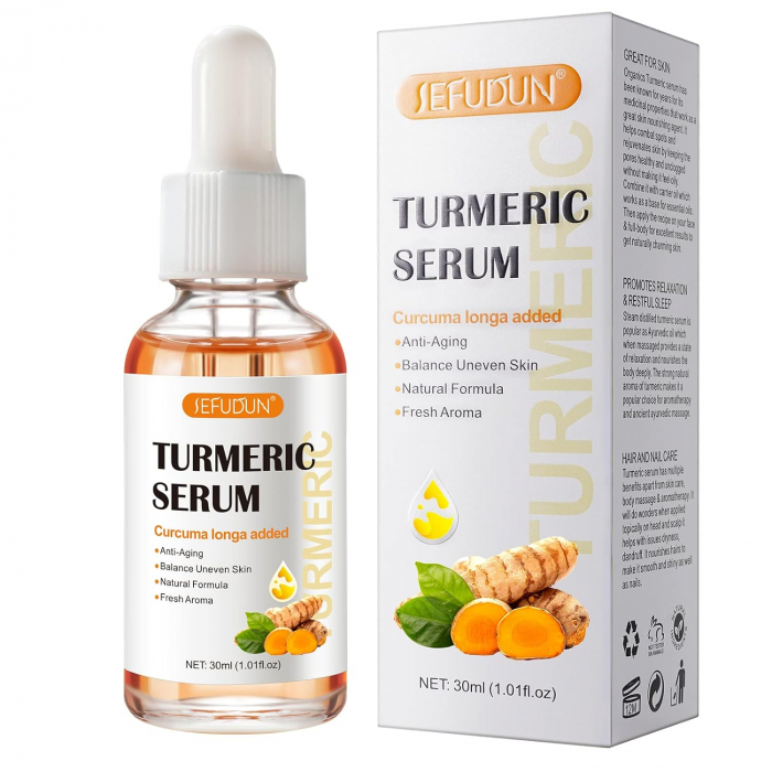 Ser Facial cu Turmeric pentru Pete Pigmentare, Efect Anti-Imbatranire SEFUDUN, 30 ml Ser Facial cu Turmeric pentru Pete Pigmentare, Efect Anti-Imbatranire SEFUDUN, 30 ml