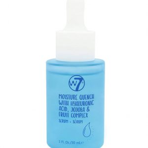 Ser hidratant cu Acid Hialuronic, Jojoba si Complex de Fructe, W7 Moisture Quench Face Serum, 30 ml