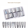 Set 10 Buc Folie Transfer Silver