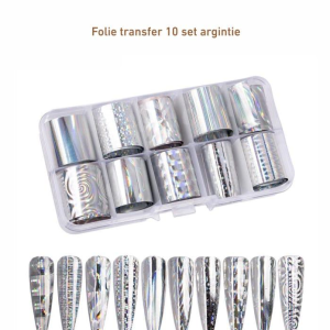 Set 10 Buc Folie Transfer Silver