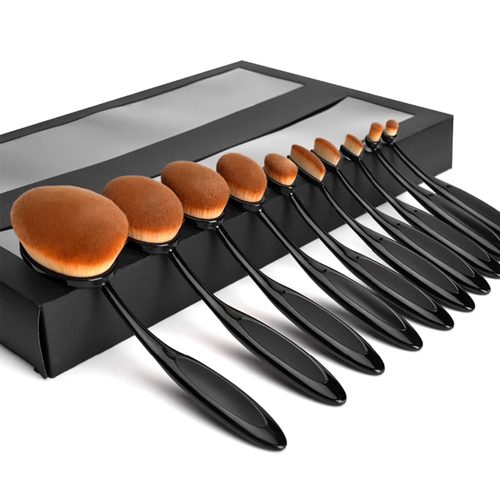 Set 10 Pensule Makeup tip perie Set 10 Pensule Makeup tip perie