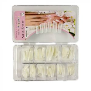 Set 100 bucati Unghii False tips, Culoare Naturala