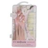 Set 100 bucati Unghii False tips, Forma Stiletto, Culoare Naturala