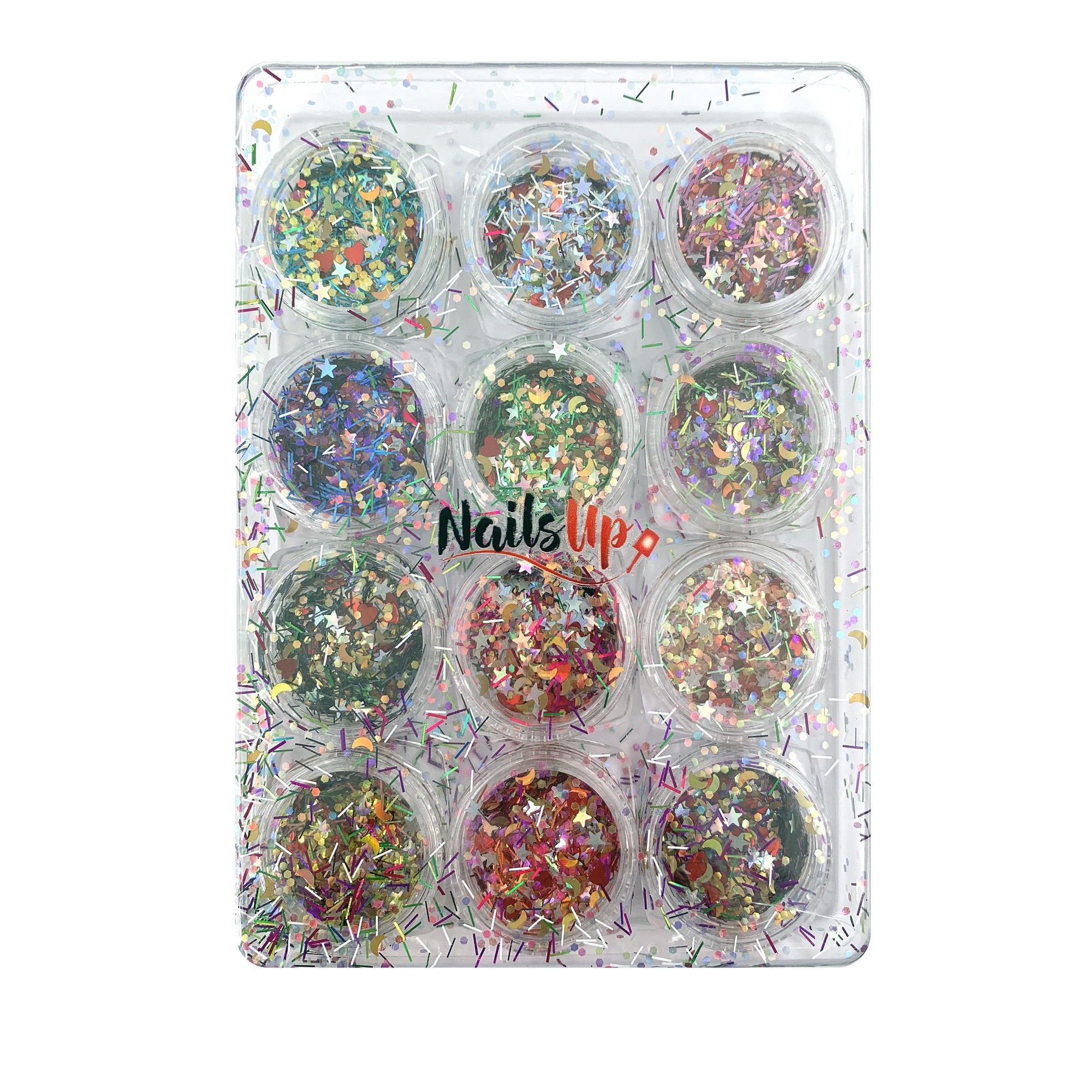 Set 12 Decor Unghii NailsUp Paiete, Multicolor Set 12 Decor Unghii NailsUp Paiete, Multicolor