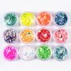 Set 12 Decor Unghii NailsUp Paiete si Foite colorate Nail Art 03 Set 12 Decor Unghii NailsUp Paiete si Foite colorate Nail Art 03
