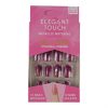 Set 12 Unghii False Elegant Touch, Metallic Material, 03 Burgundy Set 12 Unghii False Elegant Touch, Metallic Material, 03 Burgundy