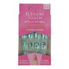 Set 12 Unghii False Elegant Touch, Metallic Material, 06 Cer Instelat